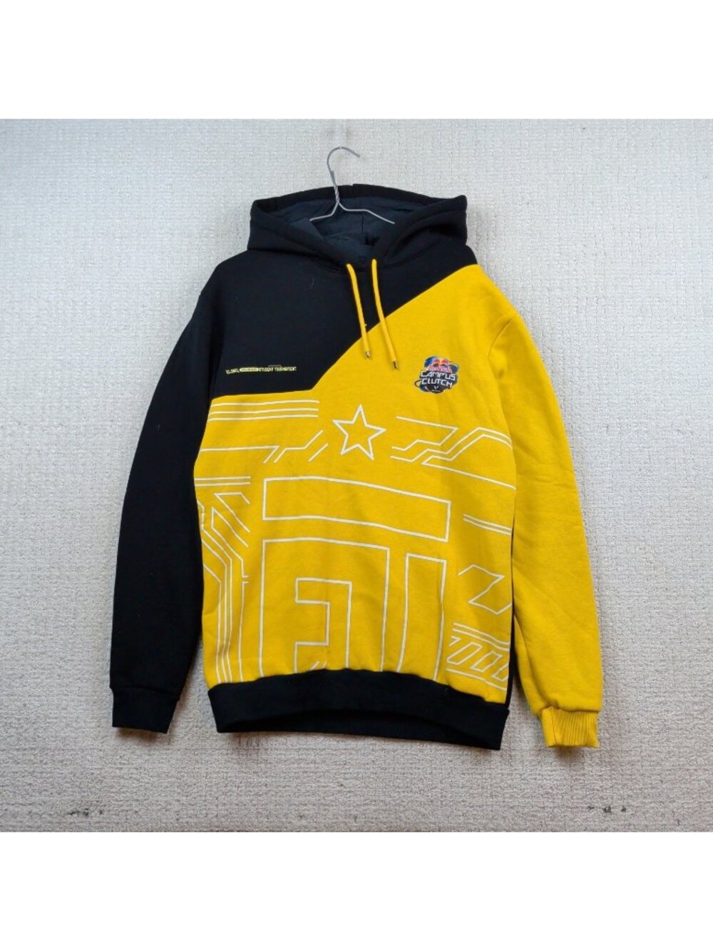 Red Bull Campus Clutch Valorant World Final Istanbul 2023 Hoodie Men Sz M Yellow